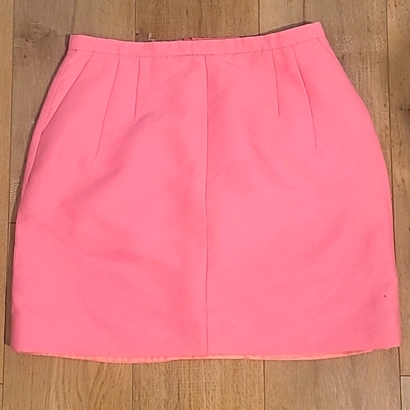 J Crew Coral Pink Mini Skirt - Picture 1 of 6